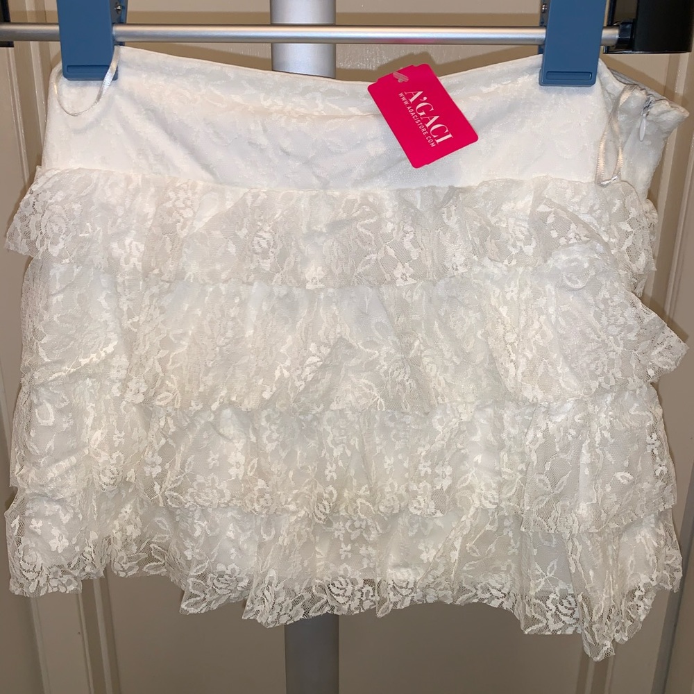 White Lace Skirt